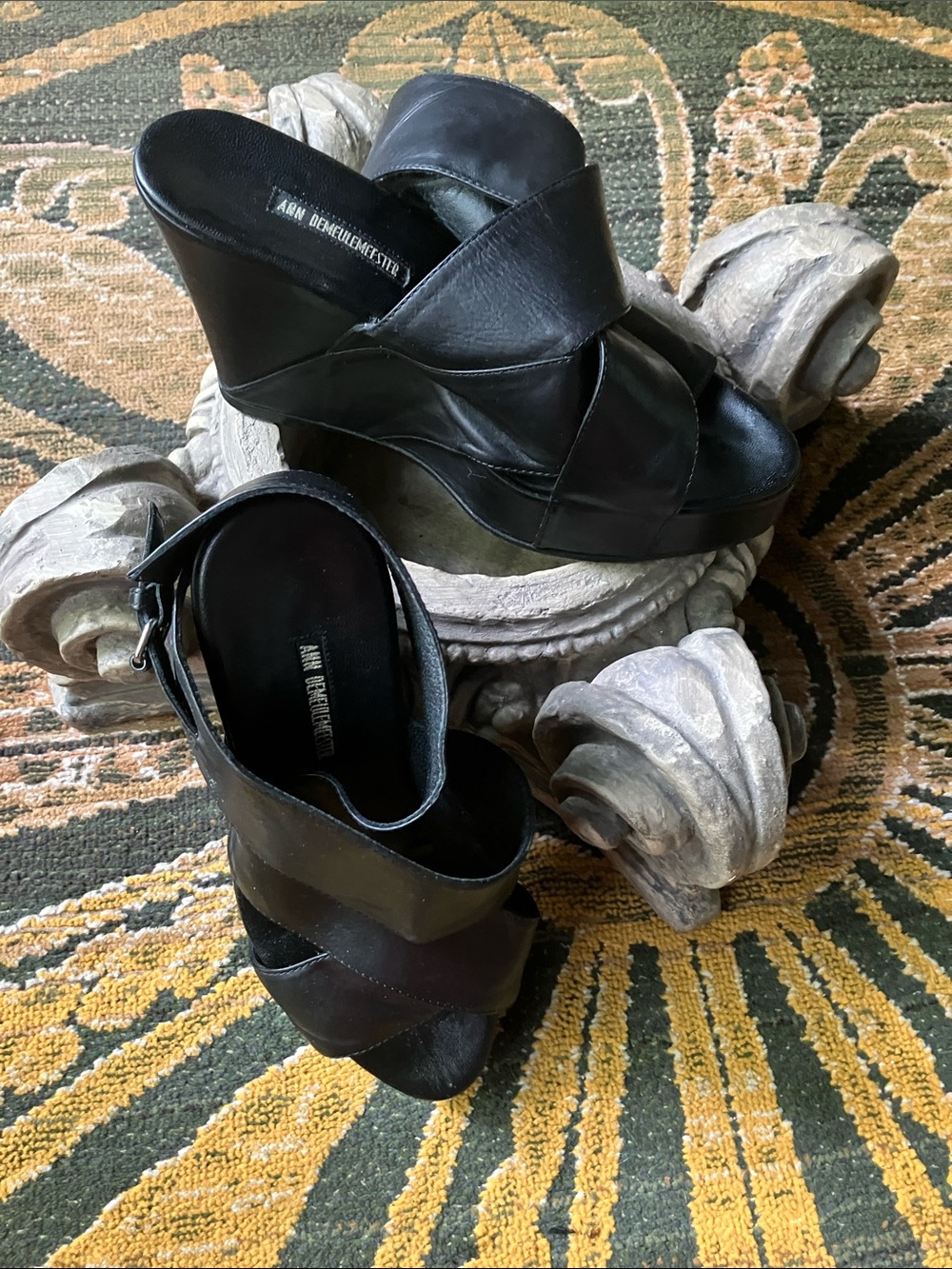 Anne Demeulemeester platform ankle wrapped sandal - Picture 4 of 5